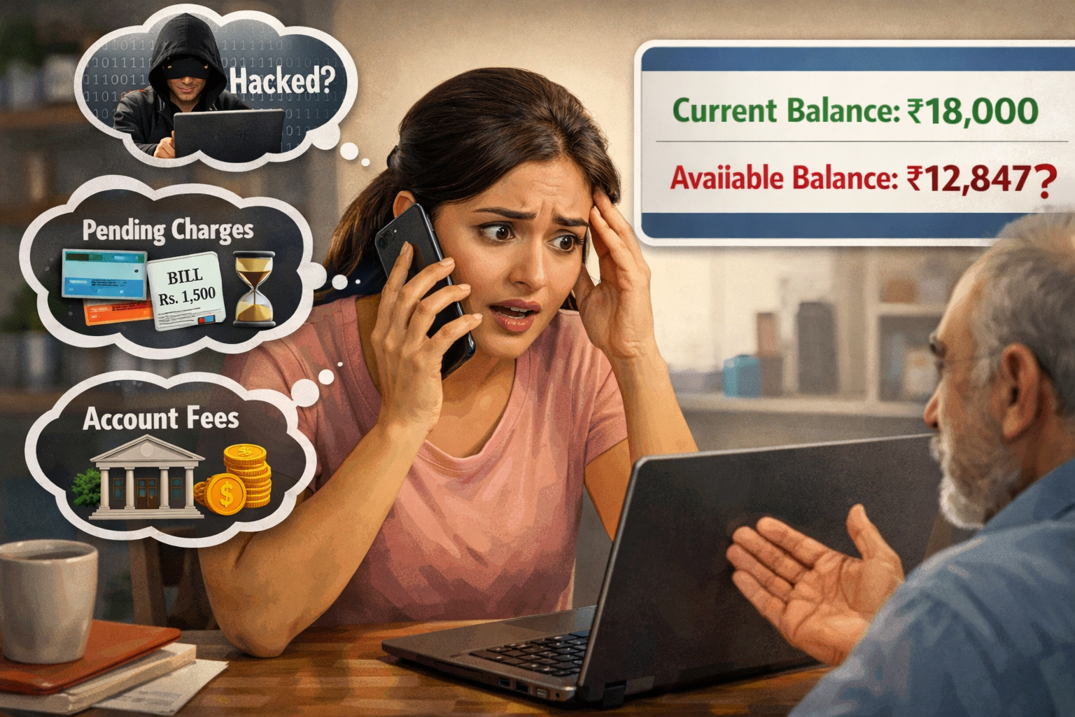 Why Does My Bank Balance Show Less Money Than Expected?