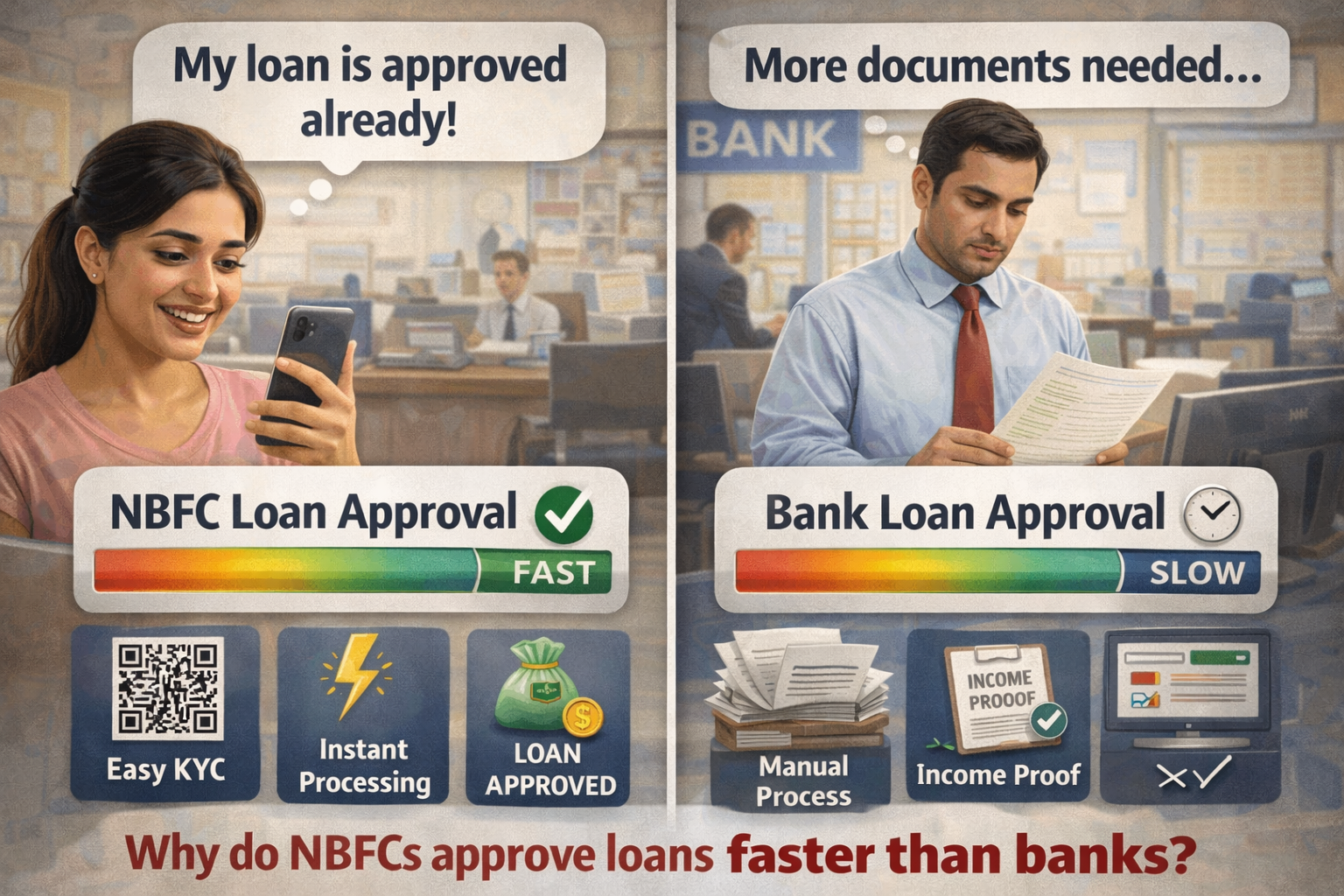 Why Do NBFCs Approve Loans Faster Than Banks?